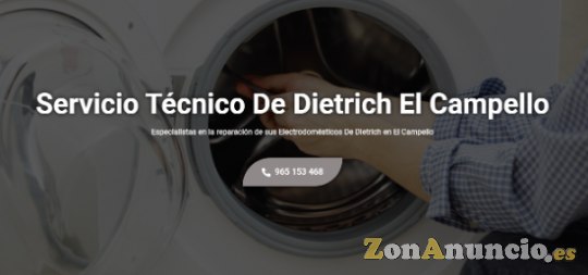 Servicio Técnico De Dietrich El Campello 965217105